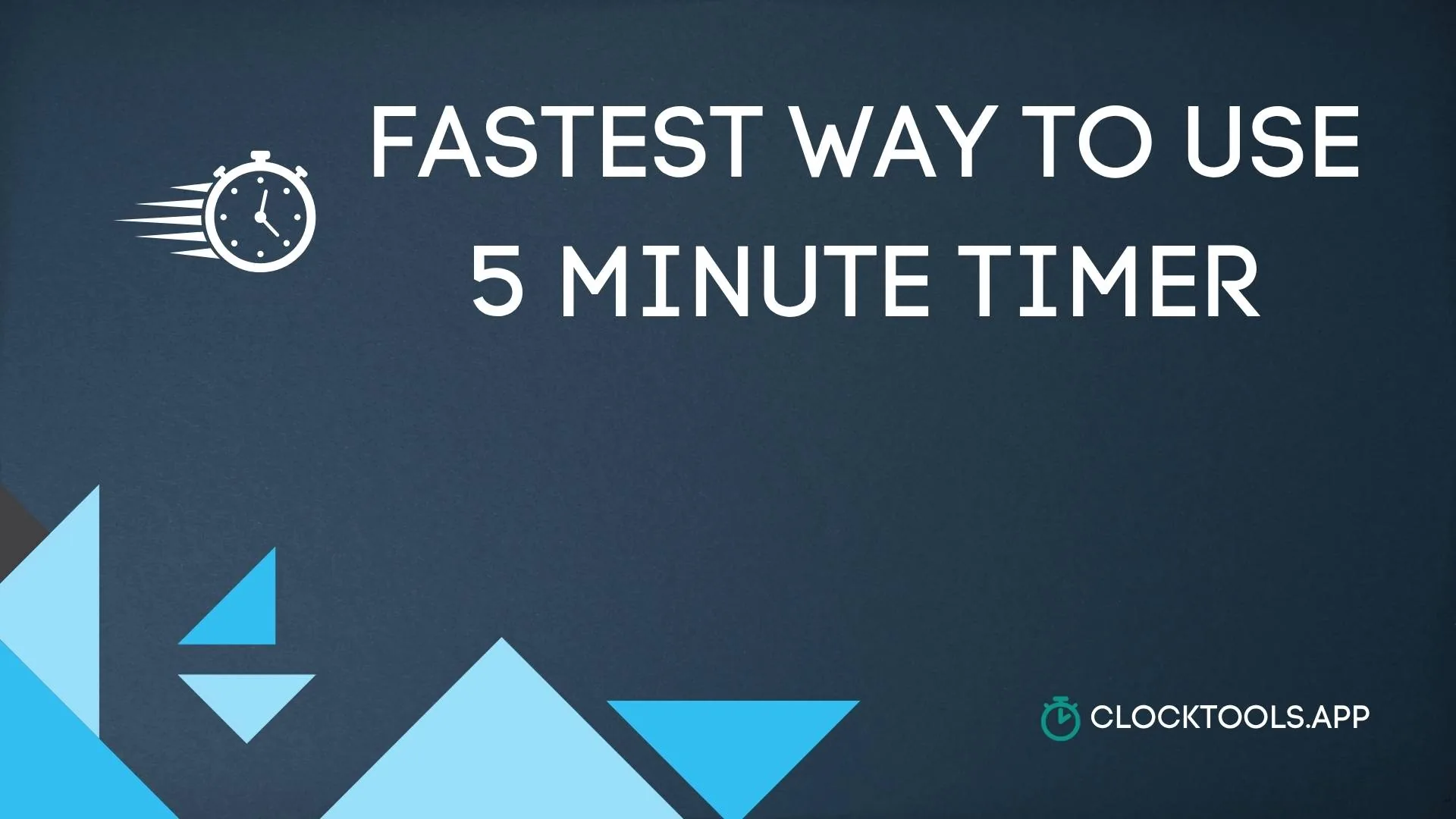 Fastest way to use a 5 minute timer for a bounded task