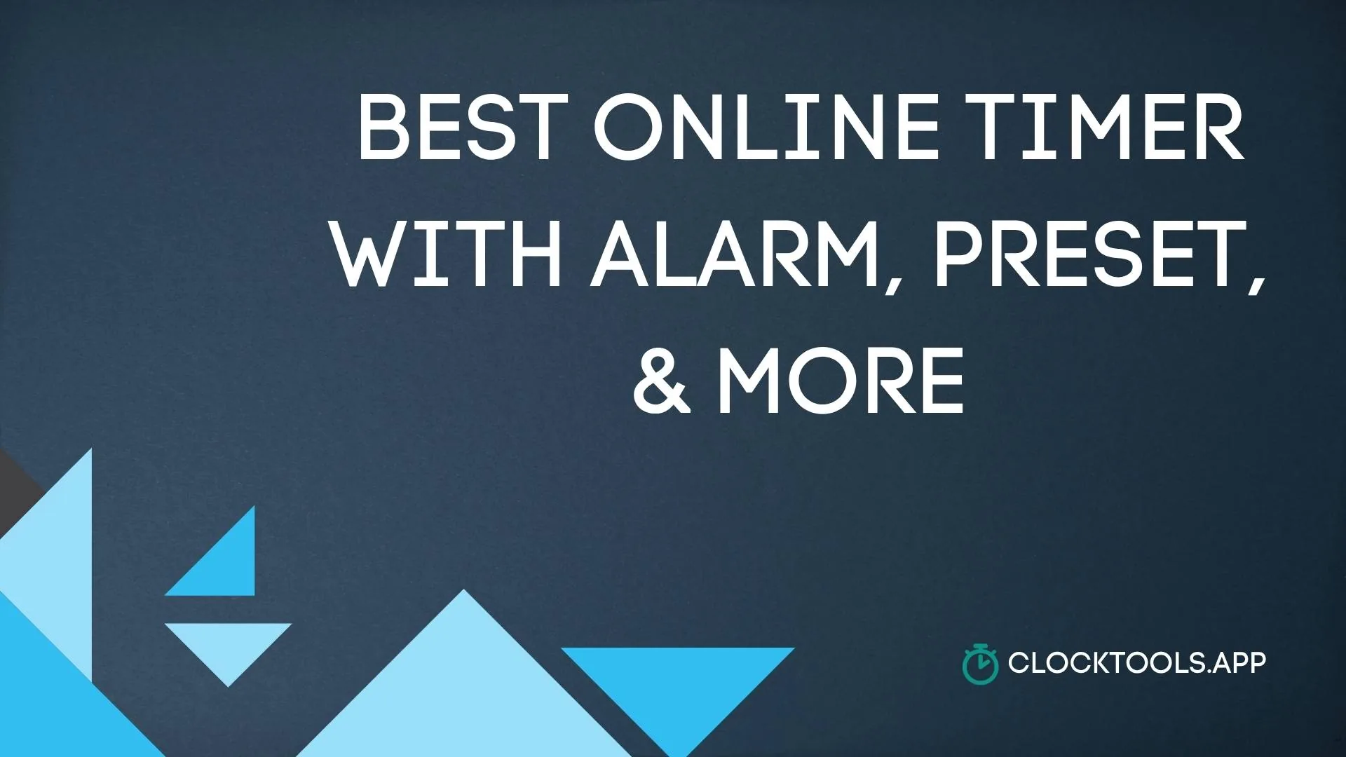 Best online timer with alarm, presets, repeat, and fullscreen options