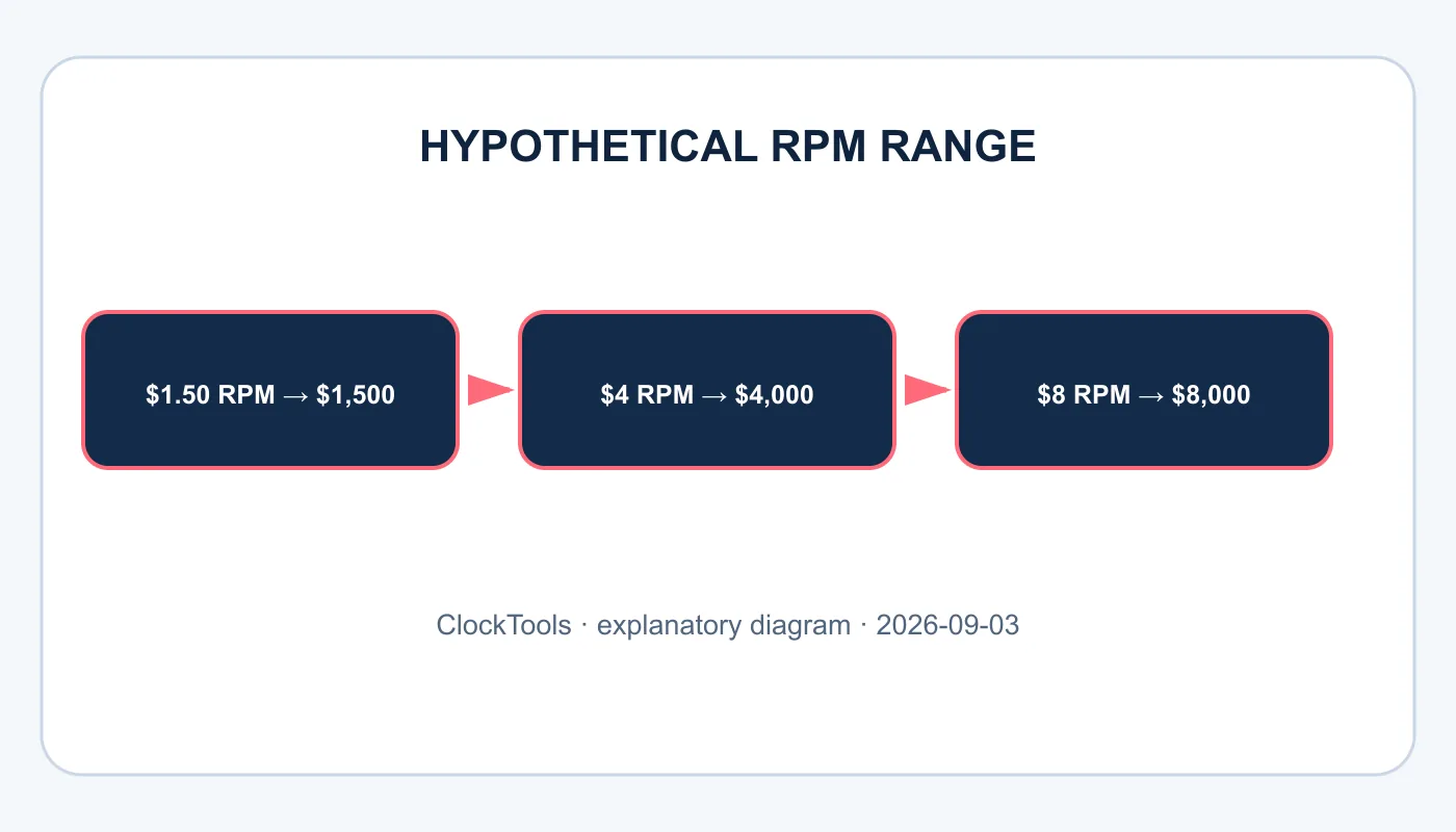 One-million-view RPM sensitivity diagram